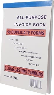 NUOBESTY Carnet De Reçus Pour Petites Entreprises Pour Contrôle Des Commandes Et Factures Canari Et Blanc Pratique Pour Administration Financière Et Enregistrement Conserver